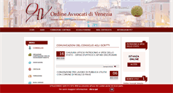 Desktop Screenshot of ordineavvocativenezia.it